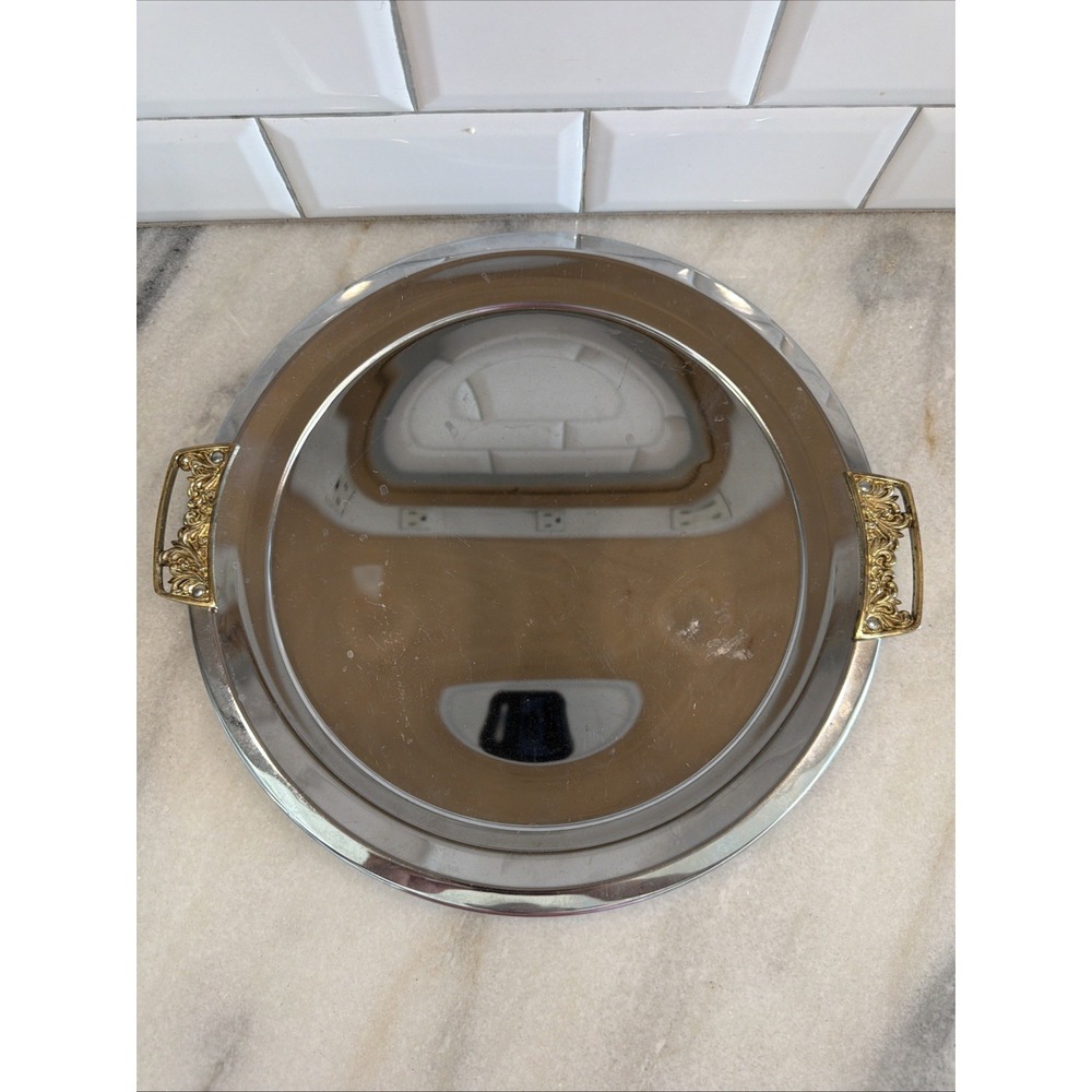 Kromex vintage serving tray with handles GWB002